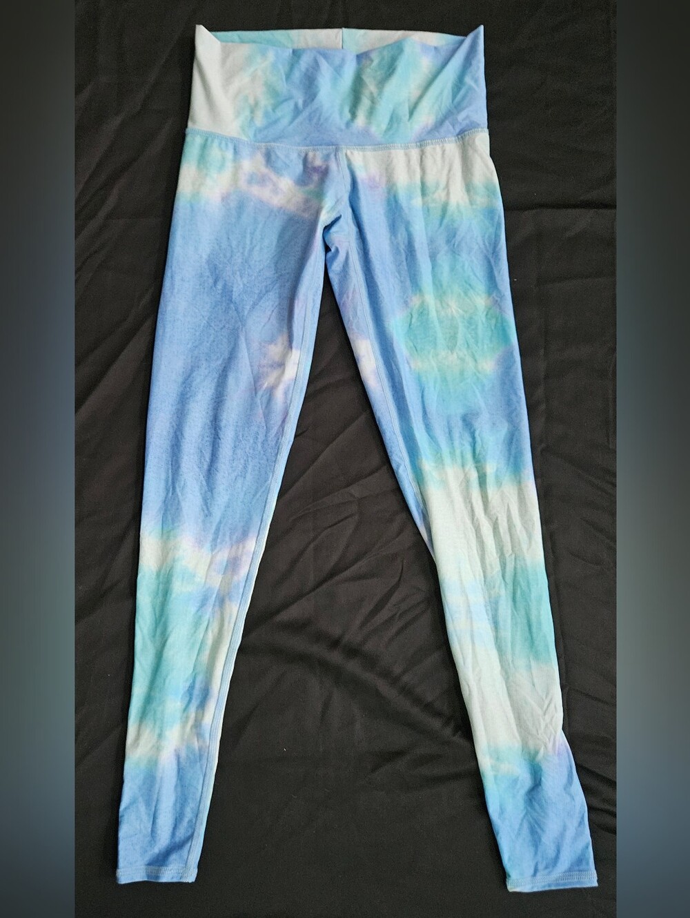 teeki Fairy Bath Blue Hot Yoga Leggings Size Small
